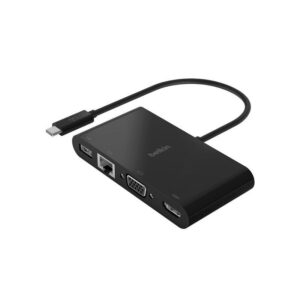 AVC005BK-BL Belkin USB-C Multimedia Adapter - HDMI, Ethernet, USB-A, USB-C, VGA, 4.33", Black