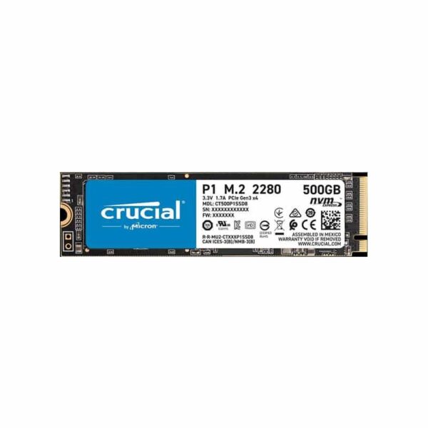 CT500P1SSD8 Crucial P1 500GB NVMe PCIe M.2 SSD
