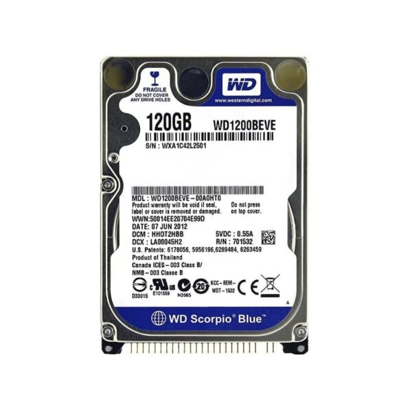 WD1200BEVE Western Digital Scorpio Blue 120GB Mobile HDD