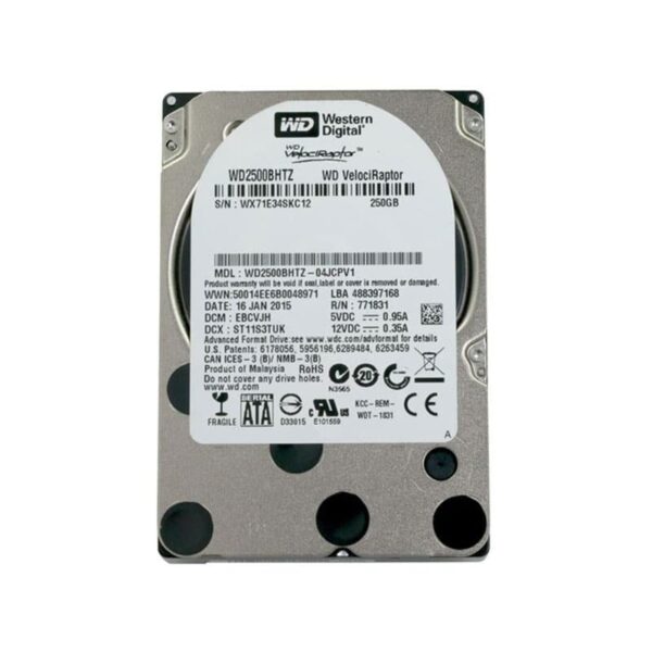 WD2500BHTZ Western Digital VelociRaptor 250GB 2.5" High-Performance Drive