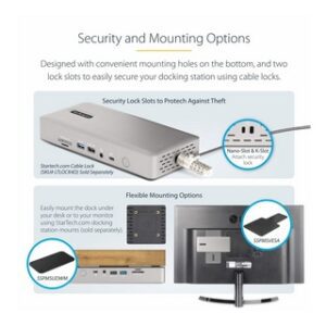 132UE-TB4USB4DOCK StarTech.com Thunderbolt 4 Docking Station - Quad/Triple/Dual Monitor Support