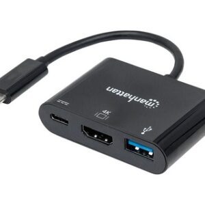 152037 Manhattan USB-C Dock/Hub with HDMI, USB-A, USB-C Ports
