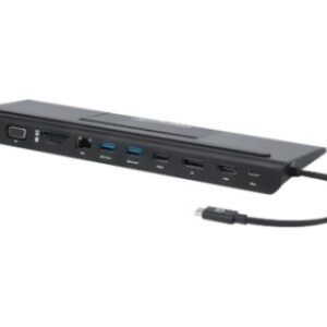 153478 Manhattan USB-C Dock/Hub with MST and Card Reader - 9 Ports