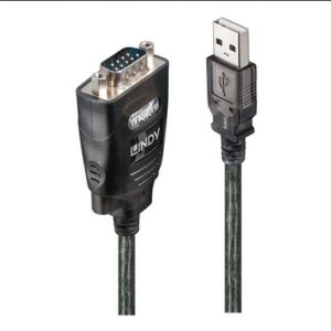 42686 Lindy USB RS232 Converter with COM Port Retention - Serial Adapter