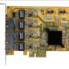 ST1000SPEX43 StarTech.com 4-Port PCIe Network Card
