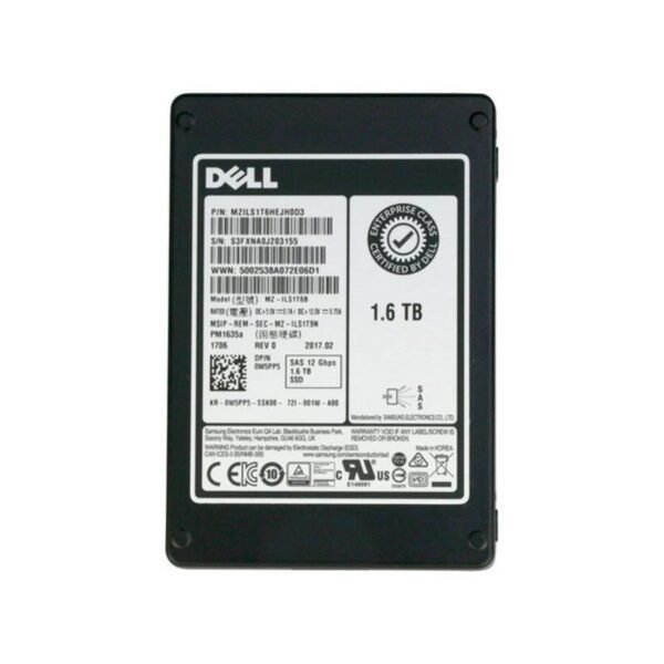 342-6137 Dell 1.6TB MLC SAS SSD 2.5-Inch Drive