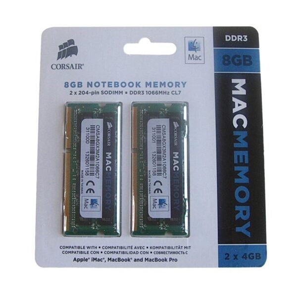CMSA8GX3M2A1066C7 Corsair 8GB DDR3 RAM Kit (2 x 4GB)