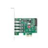 JU-P40A11-S1 SIIG DP USB 3.0 PCIe 4-Port Host Card