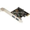 PEXUSB3S23 StarTech.com PCI Express USB 3.0 Controller Card with SATA Power - 2 Ports