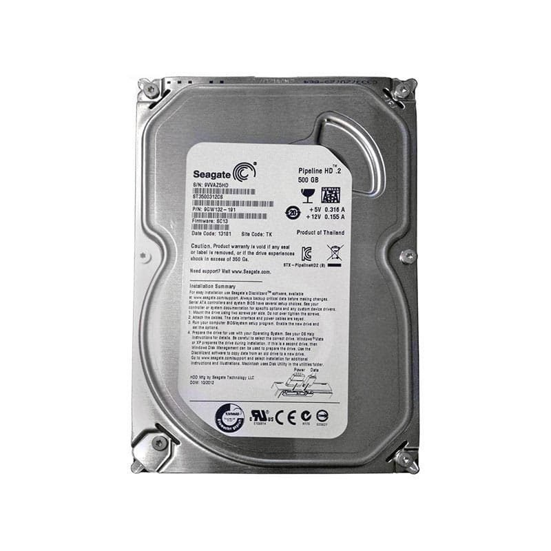 ST3500312CS Seagate Pipeline 500GB SATA-II 5.9K RPM Hard Drive