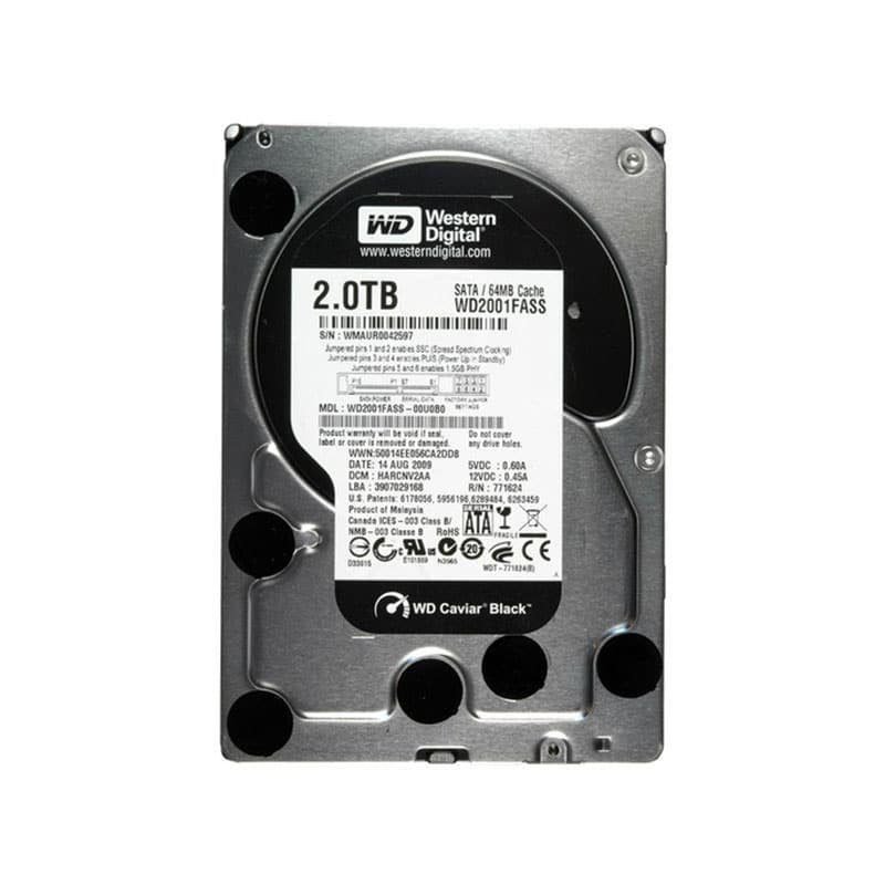 WD2001FASS Western Digital Caviar Black 2TB Hard Drive with 64MB Cache